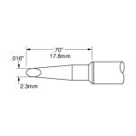 600 Series Hoof Rework Cartridge, 2.3mm