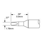 600 Series Conical Chisel Solder Cartridge, 1.78mm