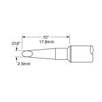 700 Series Hoof Rework Cartridge, 2.3mm