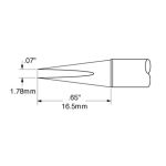 700 Series Chisel Solder Cartridge, 1.78mm