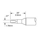 700 Series Chisel Solder Cartridge, 1.78mm