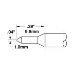 700 Series Conical Solder Cartridge, 1.0 x 9.9mm