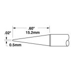 700 Series Long Reach Sharp Conical Solder Cartridge, 0.5 x 15.2mm