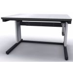 Production Basics 2002 Easy-Lift Dual Leg Standard Laminate Hand-Crank Lift Workstation, 36" x 48"