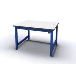 Production Basics 30" x 36" Easy-Lift 4-Leg Electric Lift Workstation with ESD Laminate & Protective Edge