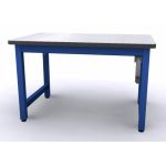 Production Basics 2400 Easy-Lift Four Leg Standard Laminate Hand-Crank Lift Workstation, 30" x 48"