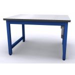 Production Basics 2402 Easy-Lift Four Leg Standard Laminate Hand-Crank Lift Workstation, 36" x 48"