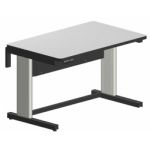 Production Basics 4300 Easy-Lift Dual Leg ESD Laminate Electric Lift Workstation, 30" x 48"