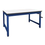 Production Basics Easy-Lift 4-Leg Workstation with Laminate Work Surface