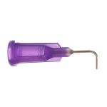 Techcon TE721050B90PK TE Series 90° Bent Dispensing Tips, 0.5", 21 Gauge, Purple