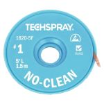 TechSpray 1814-100F #1 No-Clean Desoldering Braid, White, 0.035