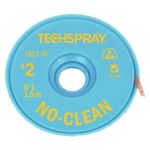 TechSpray 1815-100F #2 No-Clean Desoldering Braid, Yellow, 0.055