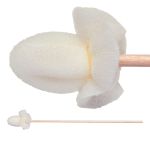 Texwipe TX700B Polyurethane Foam Covered Cotton Bud Swab with Wood Handle, 6.063"