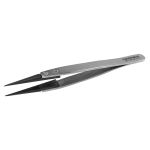 Tronex 00-CB-SA-CH Precision Stainless Steel Tweezer with Replaceable Fine, Strong Flat Carbon Fiber Tips