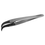 Tronex 7-CB-SA-CH Precision Stainless Steel Tweezer with Replaceable Very Fine, Curved Carbon Fiber Tips