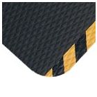 Andersen 423 Hog Heaven Indoor Wet/Dry Anti-Fatigue Mat, Black with Striped Border 