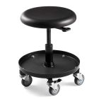 Bevco 3057 Polyurethane Maintenance/Repair Stool with Black Tubular Steel Base