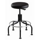 Bevco 3200-V Desk Height Backless Stool with Tubular Steel Base, Vinyl