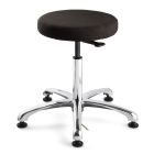 Bevco 3350E-F Fabric ESD Stool with Polished Aluminum Base, 18.5"-26"