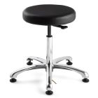 Bevco 3350E-V Vinyl ESD Stool with Polished Aluminum Base, 18.5"-26"