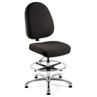 Bevco 9550L-S Integra Bench Height Chair with Large Back & Polished Aluminum Base, Fabric