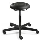 Bevco J3000 ErgoLux Jr. Desk Height Backless Stool with 5-Star Base, Polyurethane