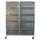 CleanPro Wafer Storage Desiccator Cabinet with Clear Acrylic or Static Dissipative PVC