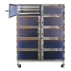 Drawer Storage Desiccator Cabinet with 10 Chambers & 60 Stainless Steel Drawers, 18" x 48" x 60"