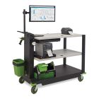 Newcastle PC495NU2 PC Series Heavy-Duty Computer Cart for Nucleus Power Swap System