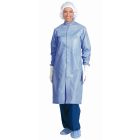 Worklon&reg; 3511/3512/3515 Maxima HD ESD High Density Frock with Anti-Static Knit Cuffs & Duo Zipper/Snap Closure