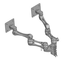 Arlink 4044 Column Mount Articulating Dual Flat Panel Monitor Arm