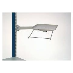 Arlink 8878 Monitor Shelf with Keyboard Holder, 75 lb. Cap.