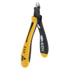 Aven 10826F Accu-Cut Tapered Relief Head Flush Steel Cutter with Ergonomic Grip Handles, 5.12" OAL