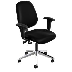 Amherst (AM) Cleanroom Chair with Cast Aluminum Base, Vinyl