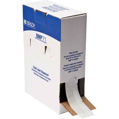 Brady Worldwide BM-107-427 Self-Laminating Vinyl Wire & Cable Labels, White/Clear, 2" x 1.5", Roll of 1,000