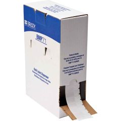 Brady Worldwide BM-29-427 Self-Laminating Vinyl Wire & Cable Labels, White/Clear, 0.5" x 1.5", Roll of 5,000