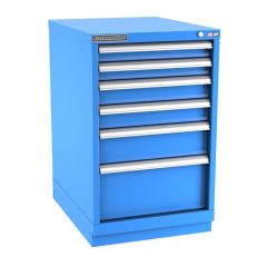 Champion Tool Storage Narrow Width Bench Height Cabinet with 58 Compartments & 6 Drawers, 28.5" x 22.12" x 35.88"