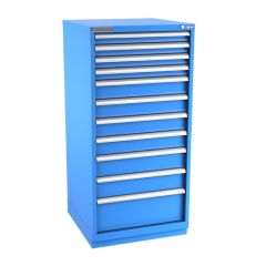 Champion Tool Storage Standard Width Eye Level Height Cabinet with 172 Compartments & 11 Drawers, 28.5" x 28.25" x 59.5"