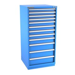 Champion Tool Storage Standard Width Eye Level Height Cabinet with 208 Compartments & 12 Drawers, 28.5" x 28.25" x 59.5"