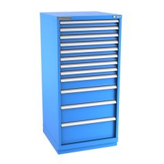 Champion Tool Storage Standard Width Eye Level Height Cabinet with 204 Compartments & 12 Drawers, 28.5" x 28.25" x 59.5"