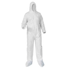 CleanPro CPMPC-HB Microporous Polypropylene Disposable Coveralls with Attached Hood & Boots