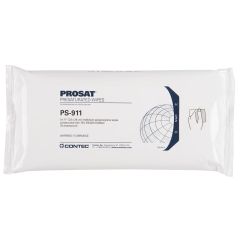 Contec PS-911 PROSAT, Meltblown Polypropylene Nonwoven Presaturated Wipes, 70% IPA, 9" x 11"