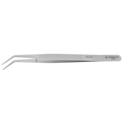 Excelta 24-6-SA Three Star 6.00" Angle Tip Broad Point Tweezer