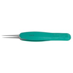 Excelta 5-SA-R ESD-Safe ErgoTweezer® Stainless Steel Cleanroom Tweezers with Straight, Tapered, Ultra Fine Tips