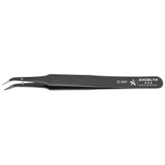 Excelta 52-MW Three Star 4.50" Angled Carbon Steel Cutting Tweezer