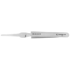 Excelta DN-2A-SA-SE &#9733; General Precision Reverse Cross Action Stainless Steel Tweezers with Straight, Tapered, Flat, Round, Pointed Tips