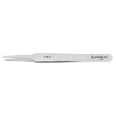 Excelta F-SA-PI ★★ SMD Tapered Stainless Steel Tweezer with Straight, Broad Squared Duckbill Flat Tips