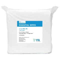 FG Clean Wipes 7-TJ-BBL-00 100% Cotton Twill Jean Knit Cleanroom Wipes, 12" x 12"