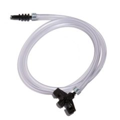 Adaptadores de jeringa de p&uacute;as negras est&aacute;ndar serie X con tubo OD, 3 cc, manguera de 3 pies 