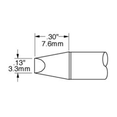 700 Series 90&deg; Chisel Solder Cartridge, 3.0mm